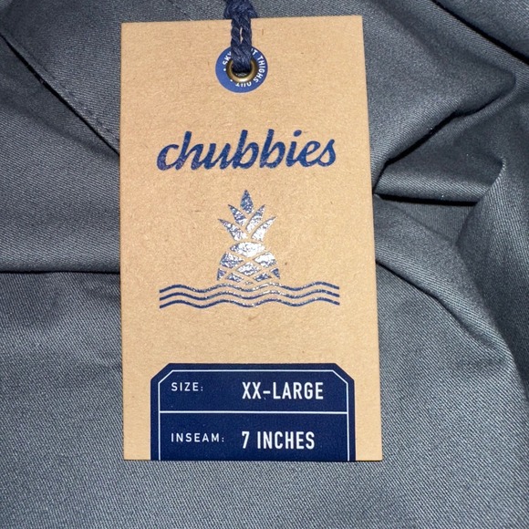 Chubbies The Musts Shorts XX Large‎ Gray 7" Inseam Elastic Waistband Mens - Picture 4 of 9